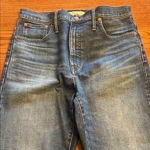 Madewell classic straight cuffed crop jeans size 30 #112